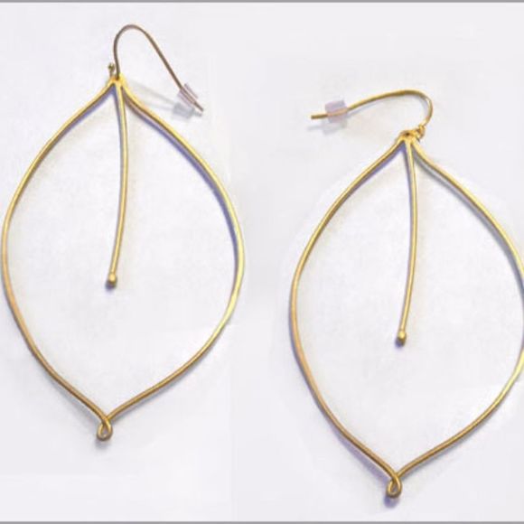 Reform Leaf Earrings (14K gold plated) - Picture 1 of 2